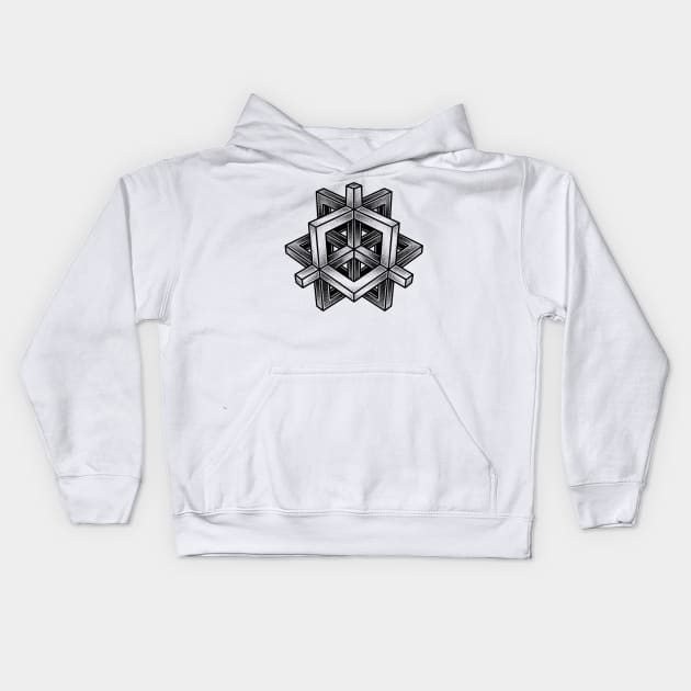 Hypercube Kids Hoodie by Sadhakaya